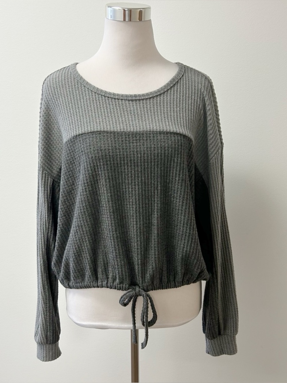 Hollister • Waffle Knit Open Back Top